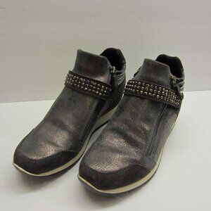 IMAC Vera Pelle Ankle Boot Women's EU38/US 7.5 Made in Italian/with side zip